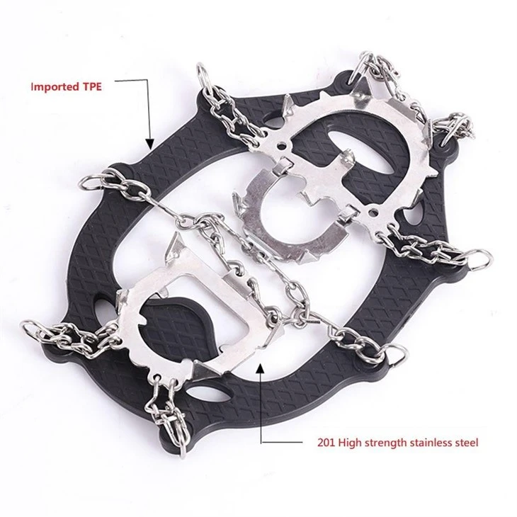 12-Tooth Stainless Steel Snow Crampons Ice Cleats With Stainless Steel Spikes For Hiking Winter Camping Hiking price