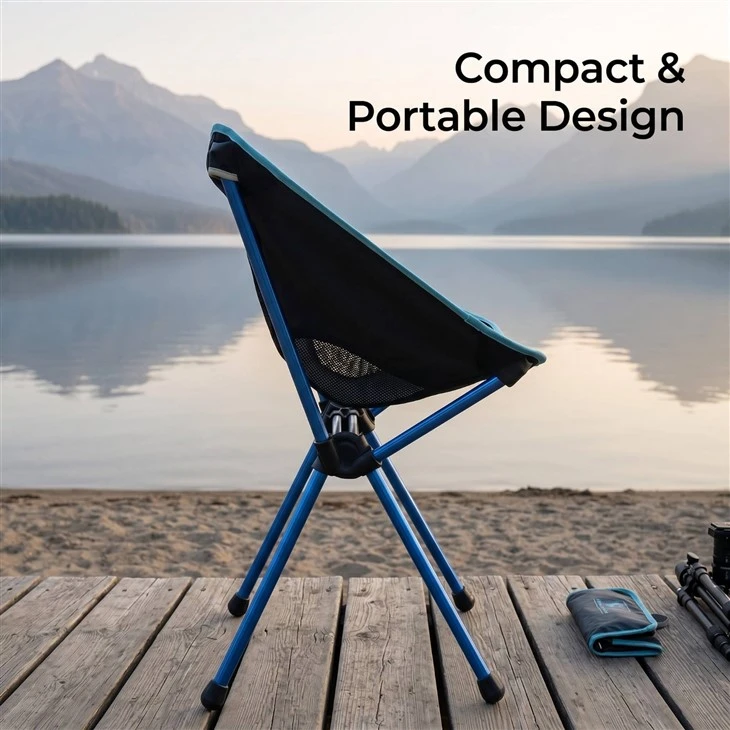 Moon Chair Oxford Cloth Folding Style Foldable Camping Fishing Outdoor BBQ Lounge Portable Outdoor Furniture With Backrest factory