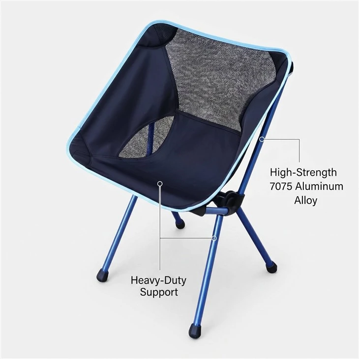 Moon Chair Oxford Cloth Folding Style Foldable Camping Fishing Outdoor BBQ Lounge Portable Outdoor Furniture With Backrest high quality